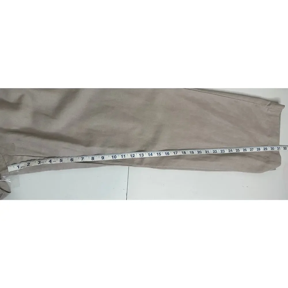 Wilfred Aritzia CruiseLinen Thesis Pant Womens S Gray Lyocell Linen Trousers EUC